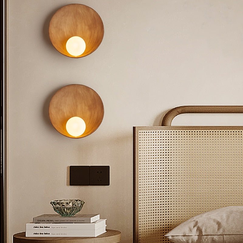 Chinese Style Shell Resin Wall-mounted Wall Lighting - Querencian