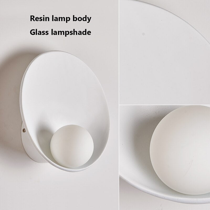 Chinese Style Shell Resin Wall-mounted Wall Lighting - Querencian