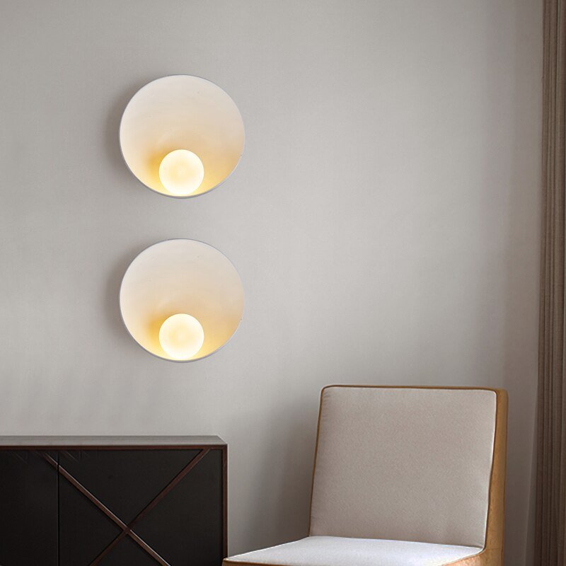 Chinese Style Shell Resin Wall-mounted Wall Lighting - Querencian