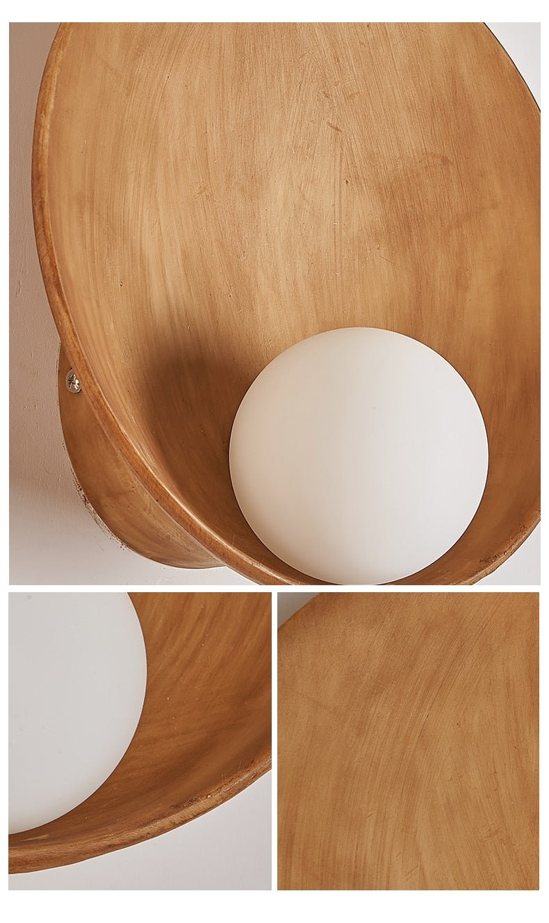 Chinese Style Shell Resin Wall-mounted Wall Lighting - Querencian