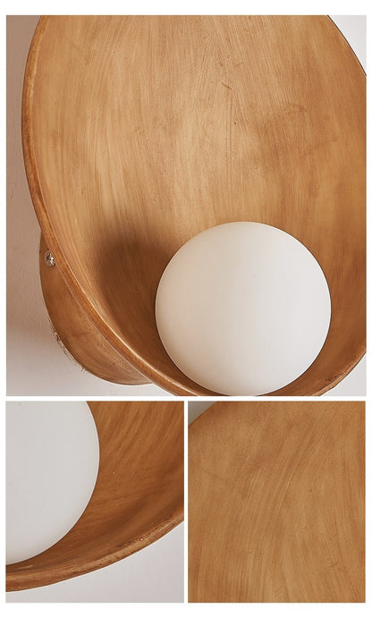 Chinese Style Shell Resin Wall-mounted Wall Lighting - Querencian