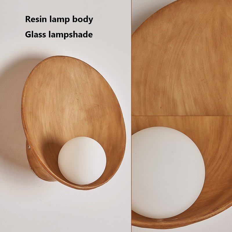 Chinese Style Shell Resin Wall-mounted Wall Lighting - Querencian