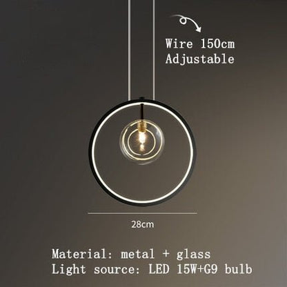 Clear Glass Bubble Ball Chandeliers For Dining Room - Querencian