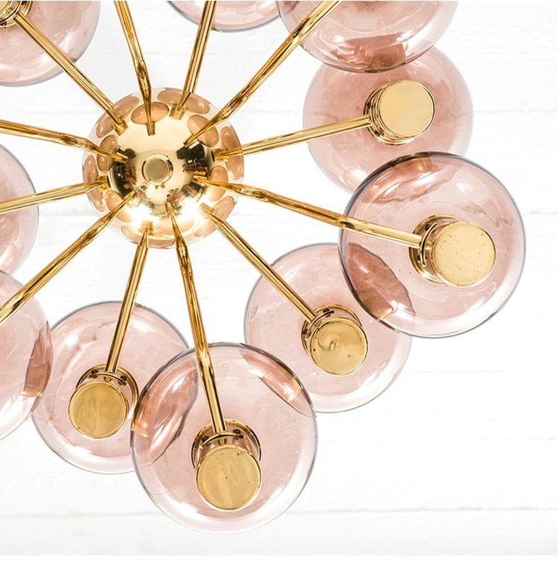 Colorful Art Decor Glass Ball Modern Chandelier Lighting - Querencian