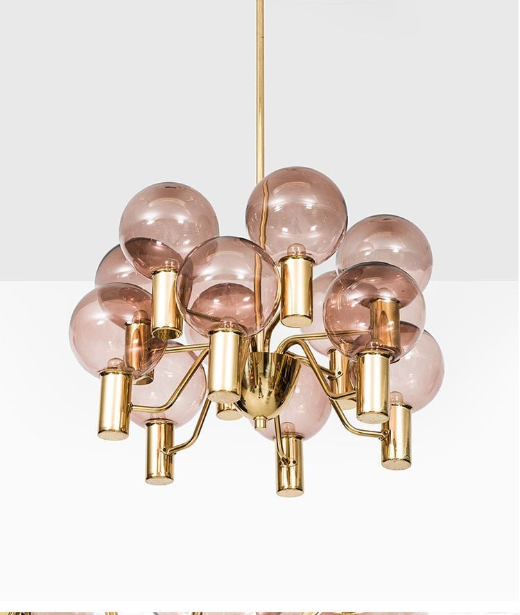 Colorful Art Decor Glass Ball Modern Chandelier Lighting - Querencian