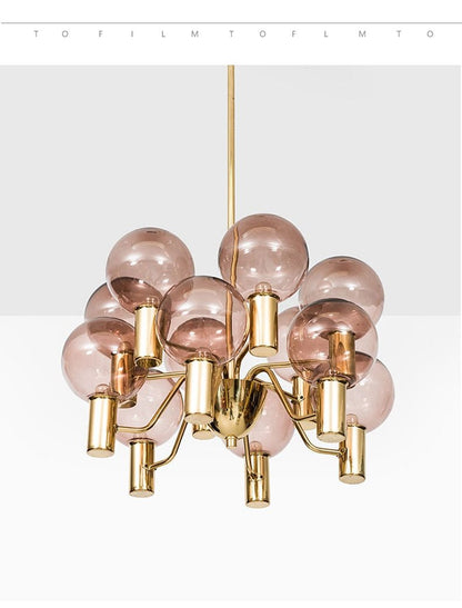 Colorful Art Decor Glass Ball Modern Chandelier Lighting - Querencian