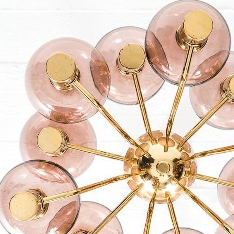 Colorful Art Decor Glass Ball Modern Chandelier Lighting - Querencian