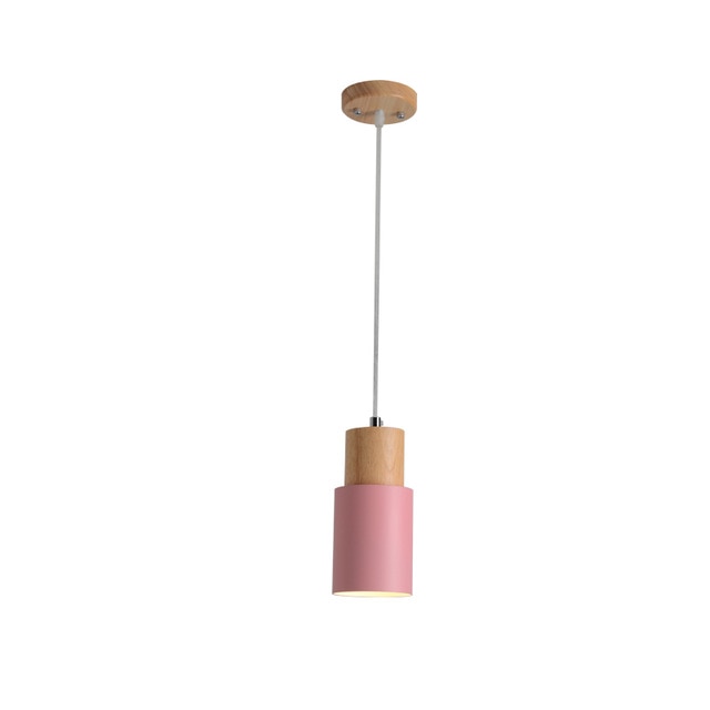 Colorful Designer Nordic Wooden Wire Pendant Lights - Querencian