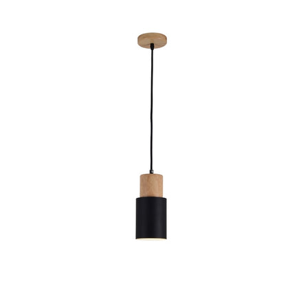 Colorful Designer Nordic Wooden Wire Pendant Lights - Querencian