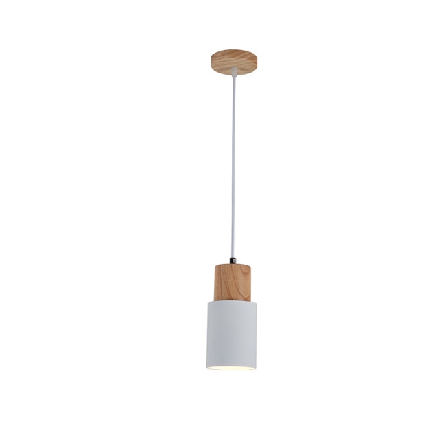 Colorful Designer Nordic Wooden Wire Pendant Lights - Querencian