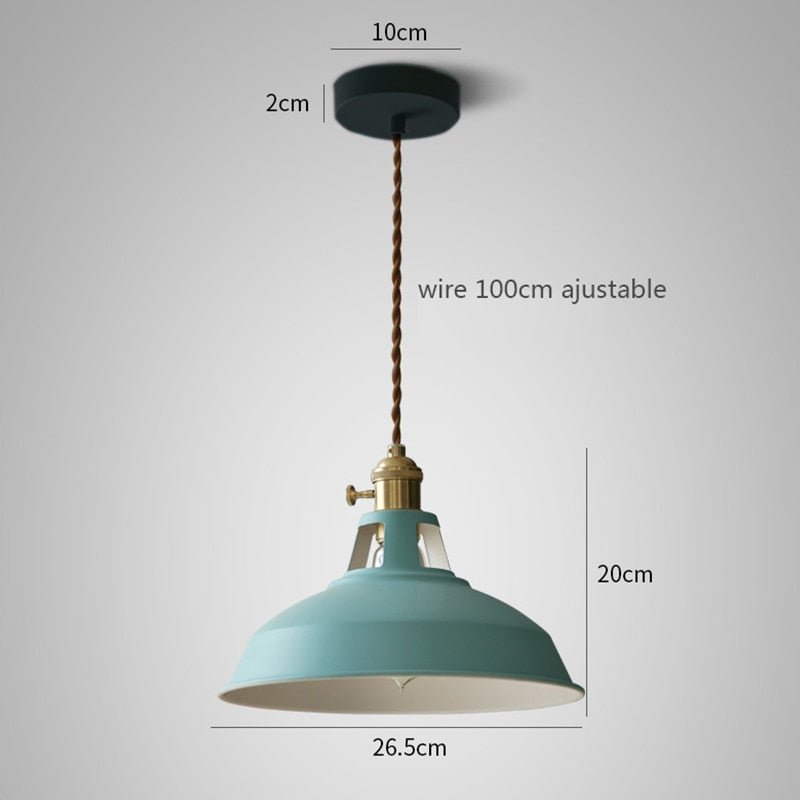 Colorful Industrial Retro Decorative Pendant Light - Querencian