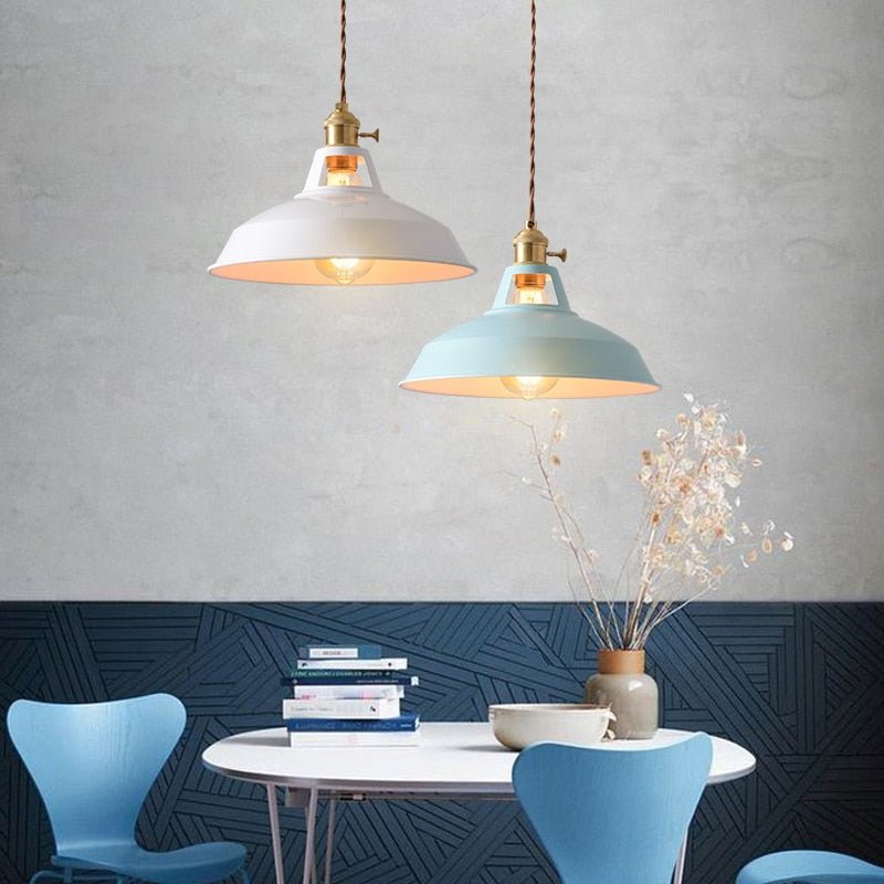 Colorful Industrial Retro Decorative Pendant Light - Querencian