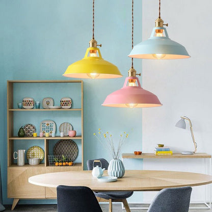 Colorful Industrial Retro Decorative Pendant Light - Querencian