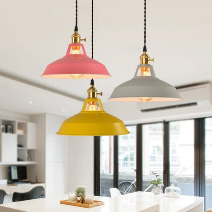 Colorful Industrial Retro Decorative Pendant Light - Querencian