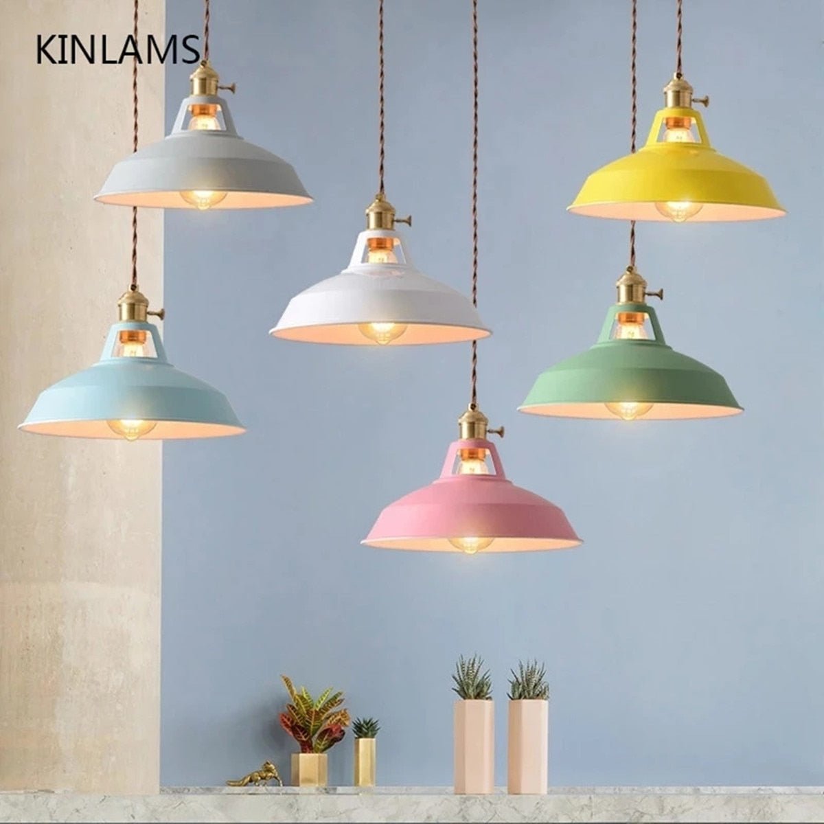 Colorful Industrial Retro Decorative Pendant Light - Querencian