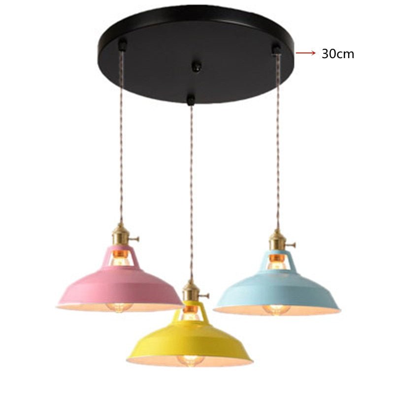 Colorful Industrial Retro Decorative Pendant Light - Querencian