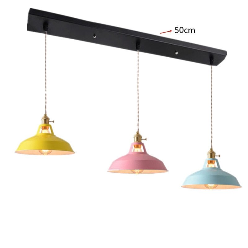 Colorful Industrial Retro Decorative Pendant Light - Querencian