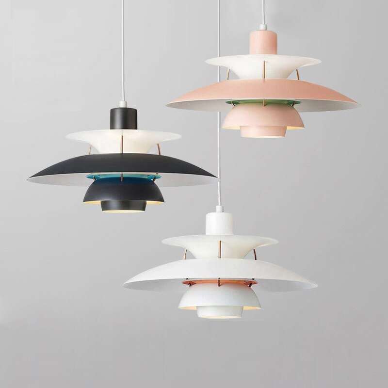 Colorful LED Umbrella Pendant Lights Fixtures - Querencian