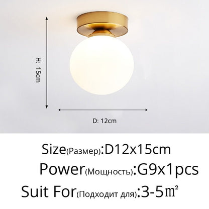 Creative Glass Ball Gold Black Molecule Chandelier - Querencian
