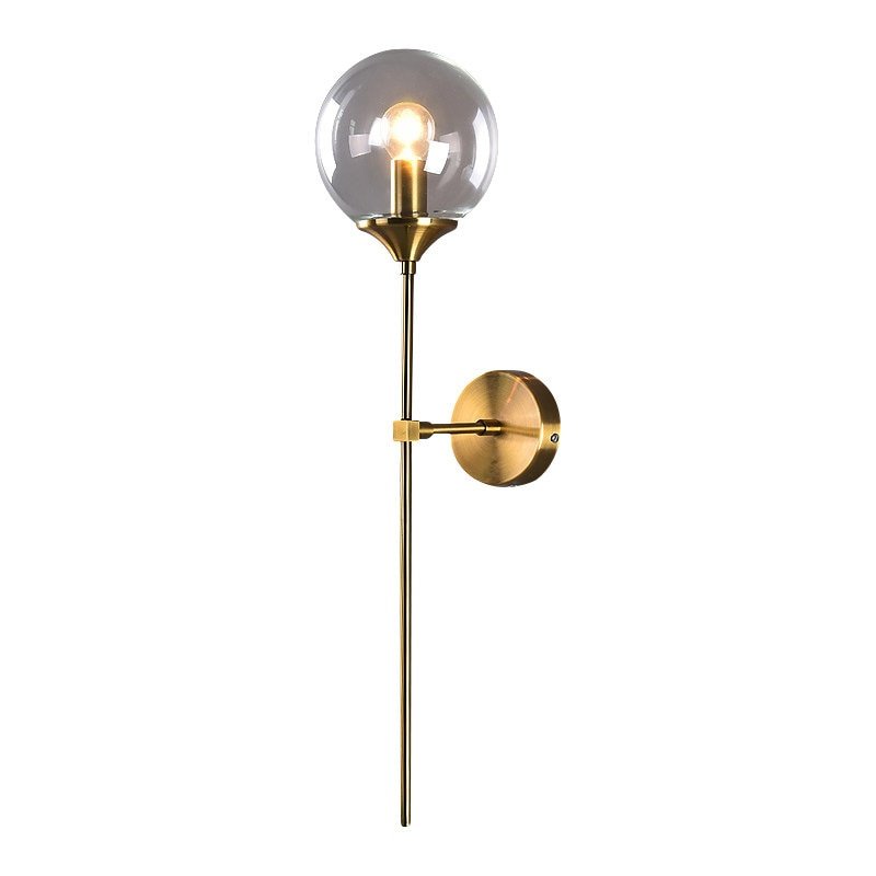 Creative Gold Glass Ball Wall Lamp - Querencian