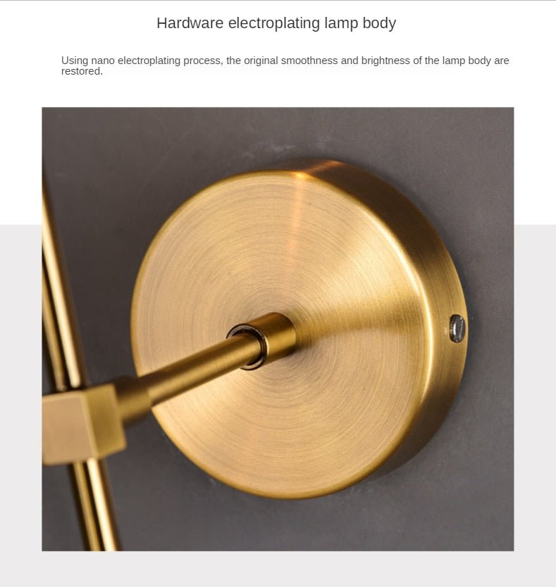 Creative Gold Glass Ball Wall Lamp - Querencian