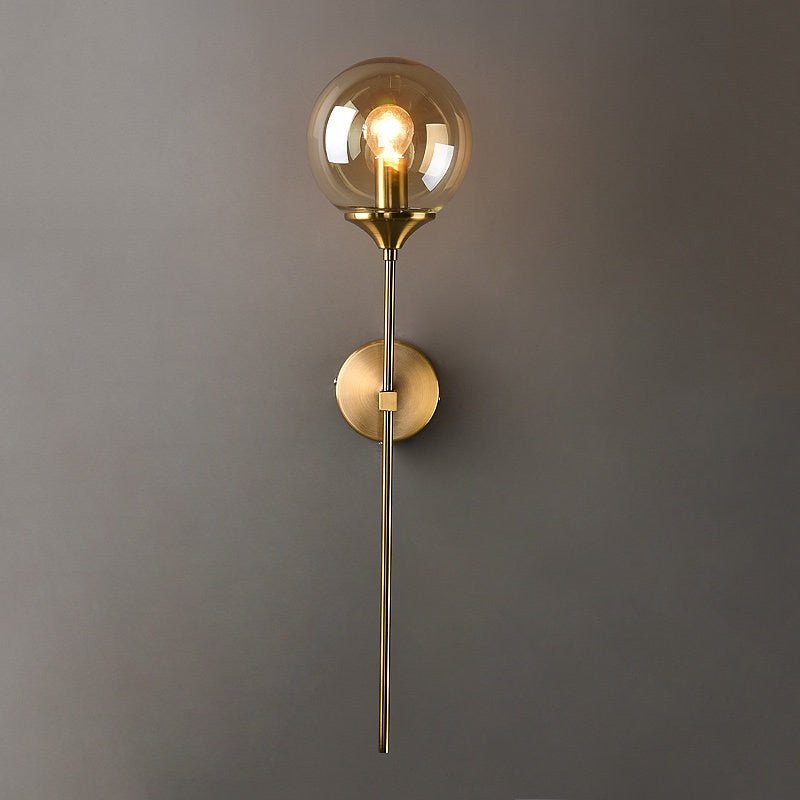 Creative Gold Glass Ball Wall Lamp - Querencian