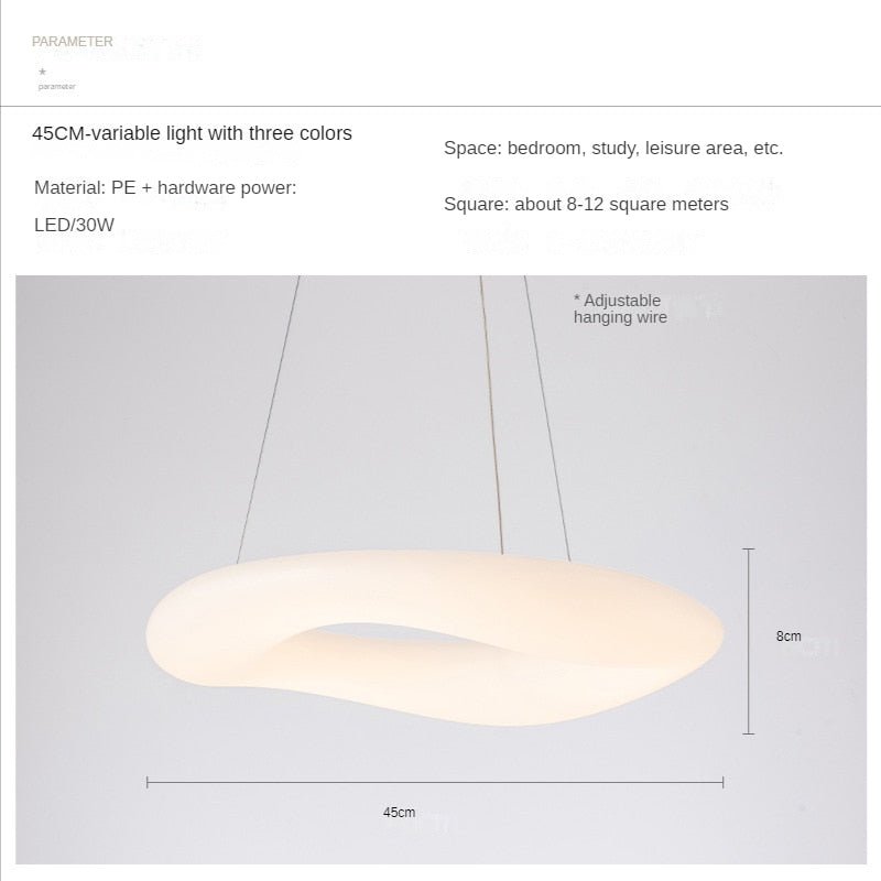 Creative Minimalist Cloud Doughnut Pendant Lamp - Querencian