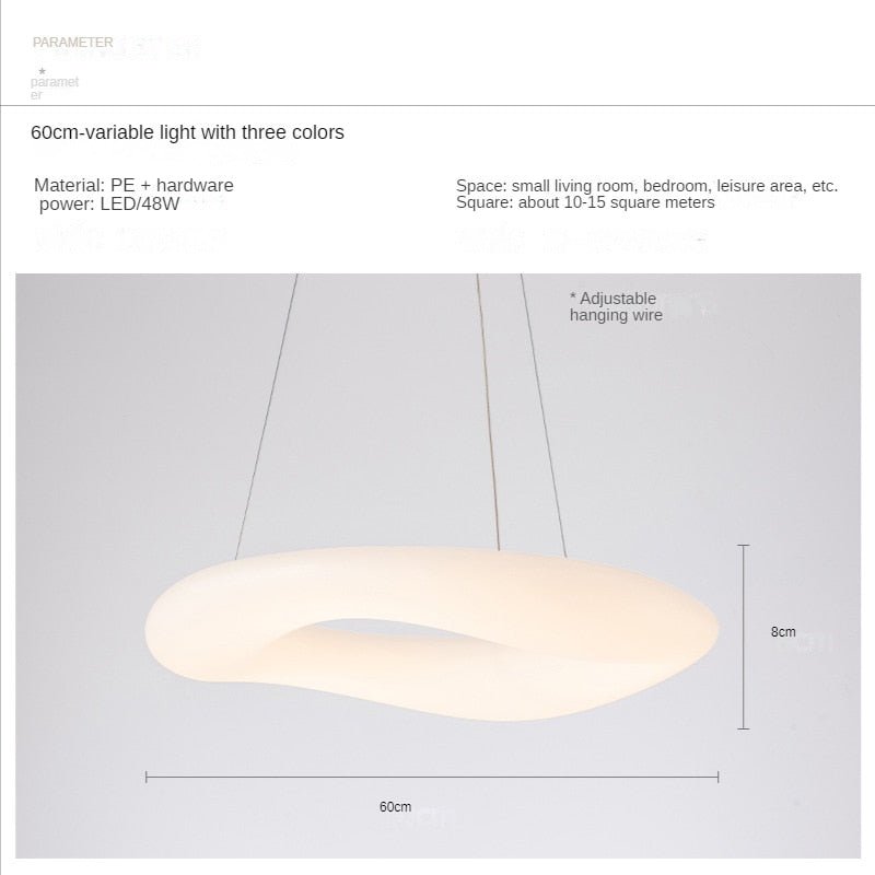 Creative Minimalist Cloud Doughnut Pendant Lamp - Querencian