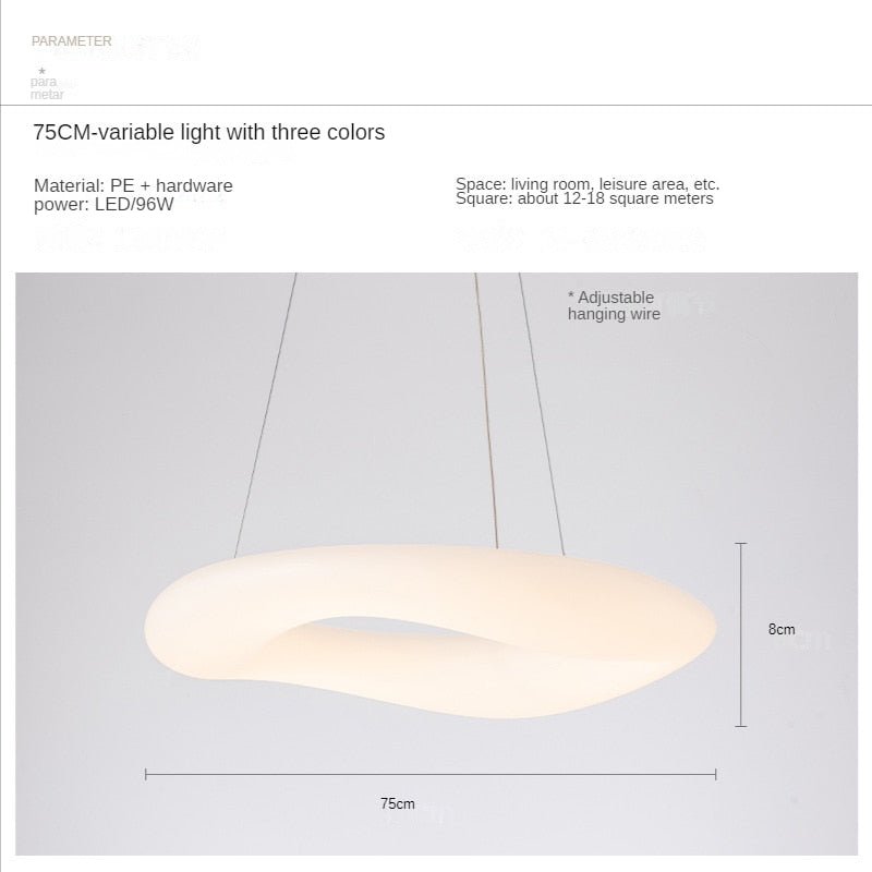 Creative Minimalist Cloud Doughnut Pendant Lamp - Querencian