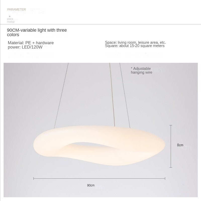 Creative Minimalist Cloud Doughnut Pendant Lamp - Querencian