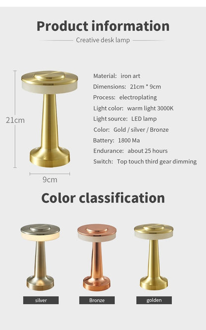 Creative Touch Led Charging Decorative Table Lamp - Querencian