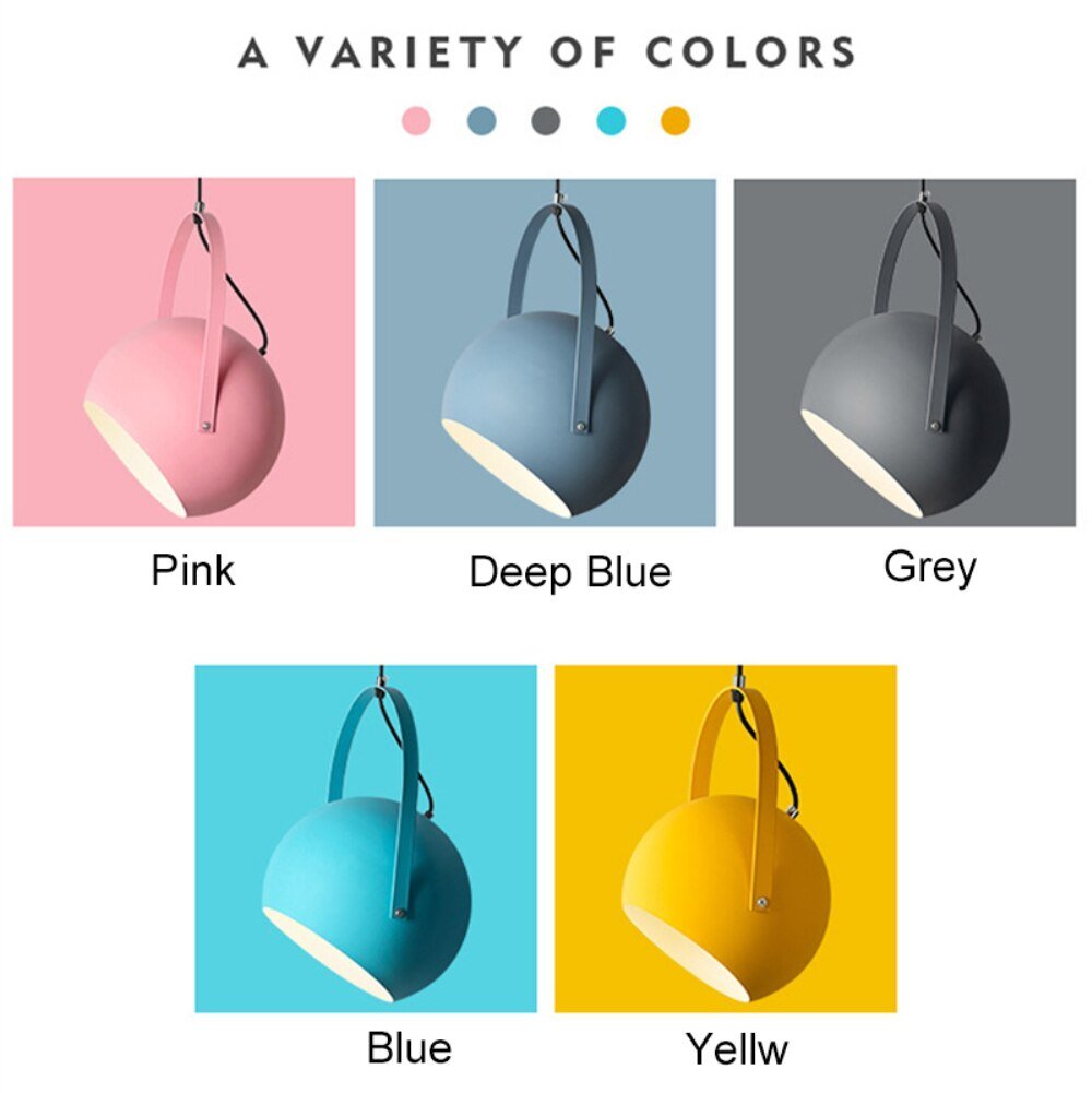 E27 Colourful Home Decoration LED Pendant Lights - Querencian