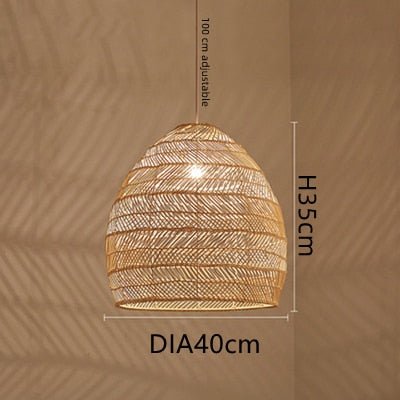 E27 Lighting Fixtures Chinese Style Rattan Light - Querencian