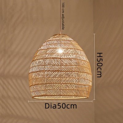E27 Lighting Fixtures Chinese Style Rattan Light - Querencian