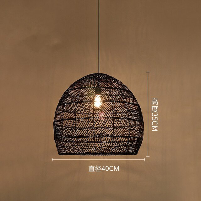 E27 Lighting Fixtures Chinese Style Rattan Light - Querencian