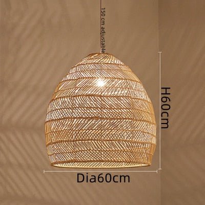 E27 Lighting Fixtures Chinese Style Rattan Light - Querencian