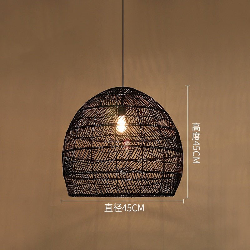 E27 Lighting Fixtures Chinese Style Rattan Light - Querencian