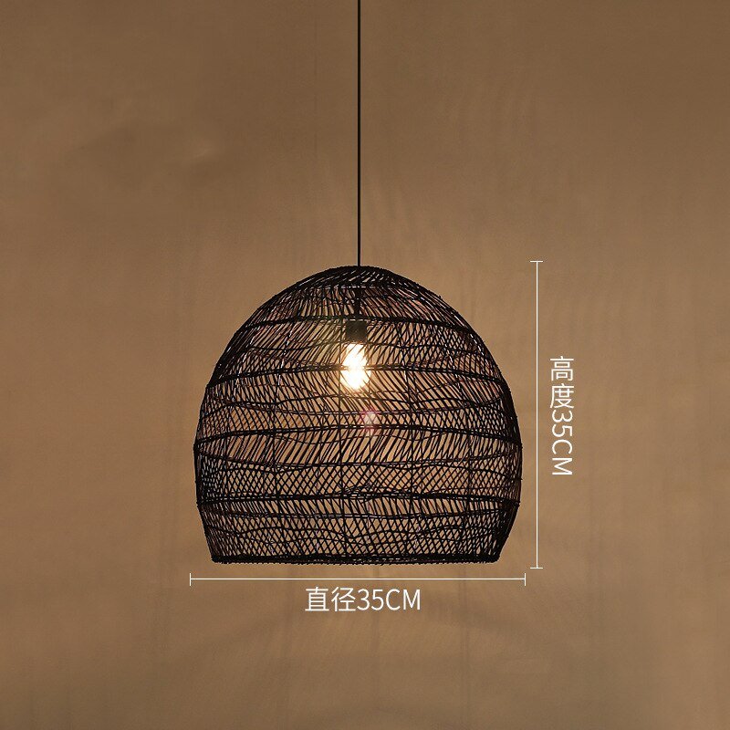 E27 Lighting Fixtures Chinese Style Rattan Light - Querencian
