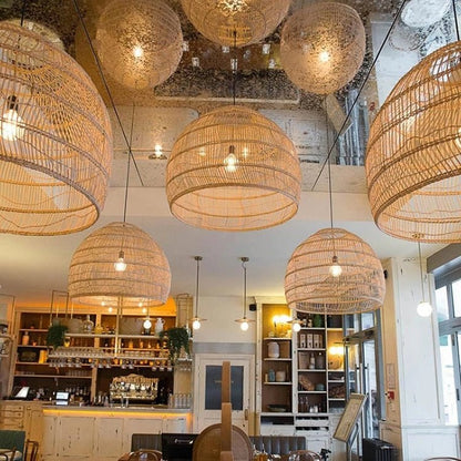 E27 Lighting Fixtures Chinese Style Rattan Light - Querencian