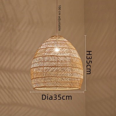 E27 Lighting Fixtures Chinese Style Rattan Light - Querencian