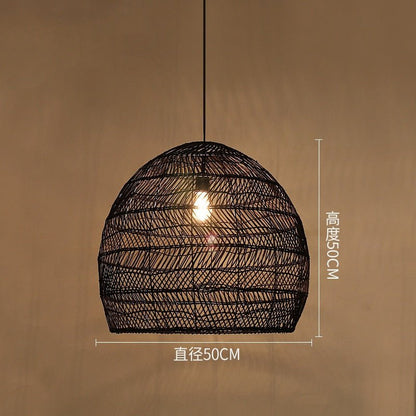 E27 Lighting Fixtures Chinese Style Rattan Light - Querencian