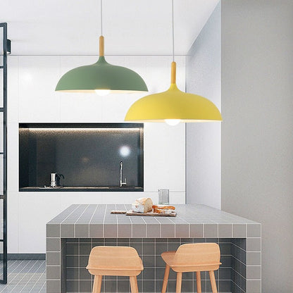 E27 Modern LED Iron Oak Pendant Lights - Querencian