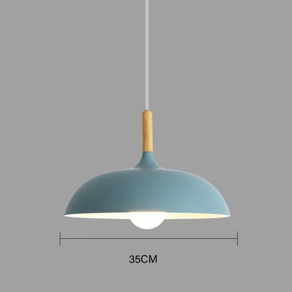 E27 Modern LED Iron Oak Pendant Lights - Querencian