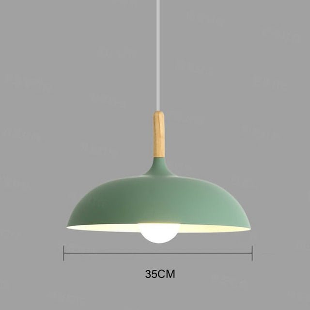E27 Modern LED Iron Oak Pendant Lights - Querencian