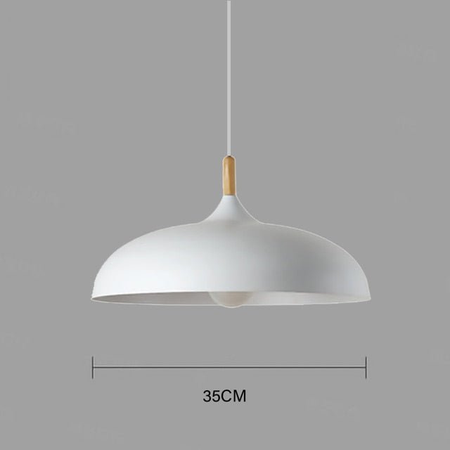 E27 Modern LED Iron Oak Pendant Lights - Querencian