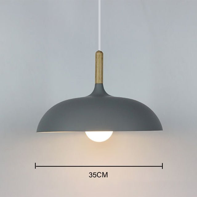 E27 Modern LED Iron Oak Pendant Lights - Querencian