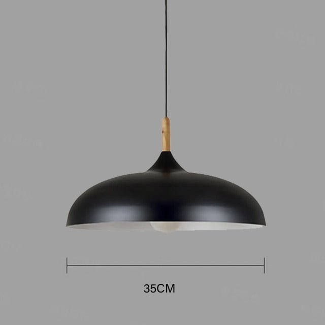 E27 Modern LED Iron Oak Pendant Lights - Querencian