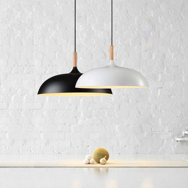 E27 Modern LED Iron Oak Pendant Lights - Querencian