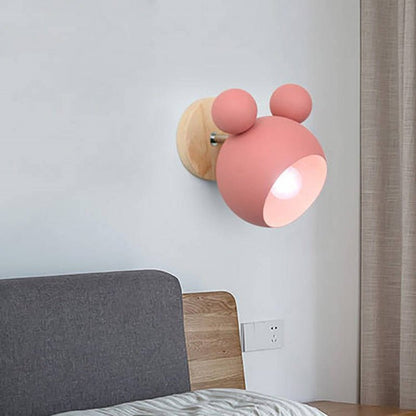 E27 Nordic Aluminum Mickey Sconce Wall Light - Querencian