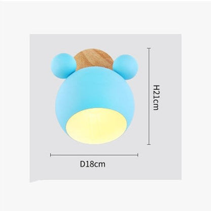 E27 Nordic Aluminum Mickey Sconce Wall Light - Querencian